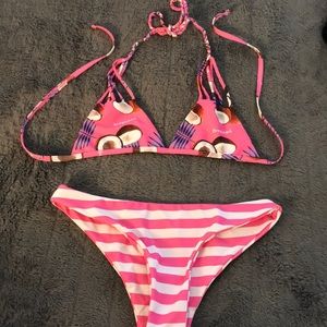 Pink bikini